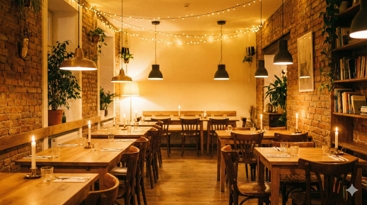 Ambiente do restaurante (exemplo)